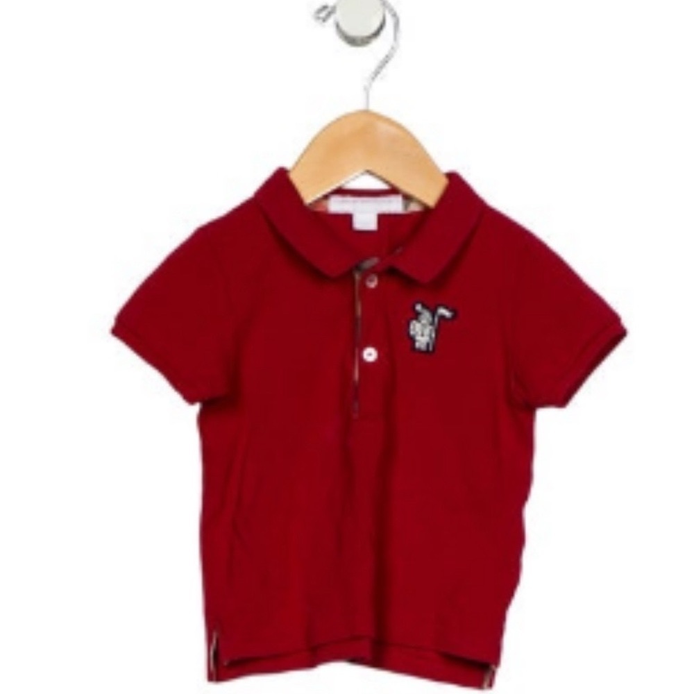 Burberry Baby Boys' Solid Short Sleeve Polo Shirt